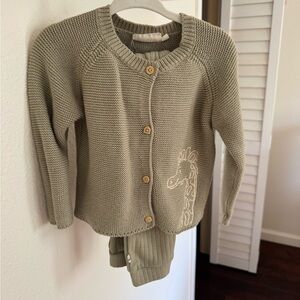 Petite Maison x Nomo Kids Olive Crewneck Sweater